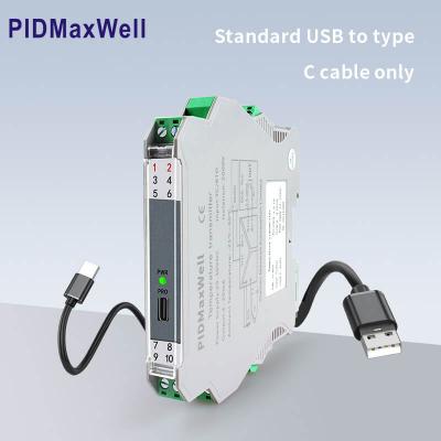 Programmable din rail temperature transmitter