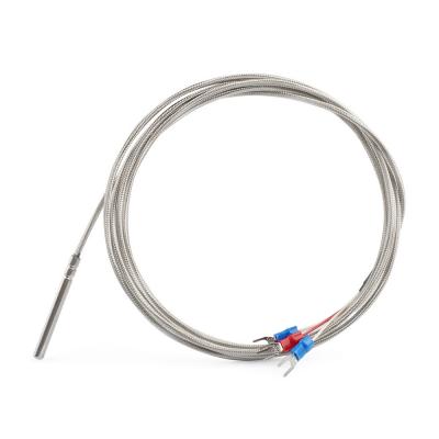 Stainless steel tube, threadless probe-type resistance temperature detector