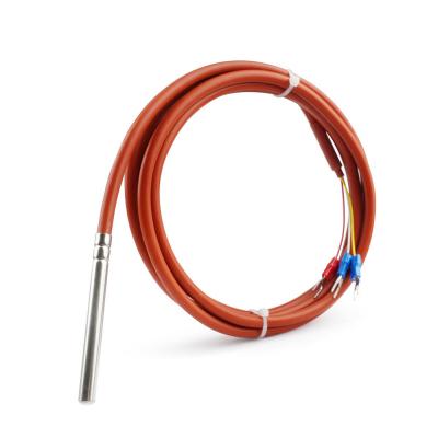 Stainless steel tube, threadless probe-type resistance temperature detector
