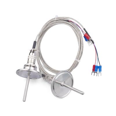 Tri-clamp liquid-tight PT100 RTD temperature sensor