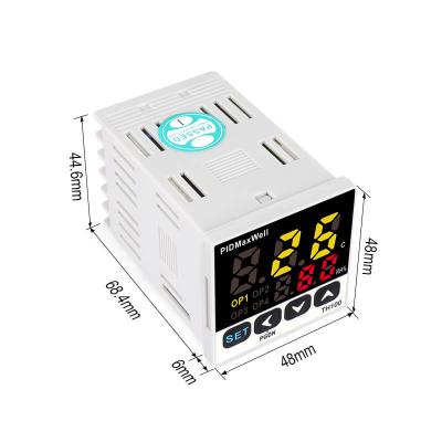 Dual-Loop Temp/Humidity Controller with 2 Relay Outputs & RS-485 Modbus