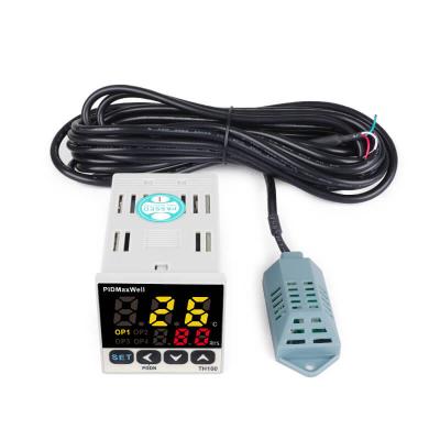 Dual-Loop Temp/Humidity Controller with 2 Relay Outputs & RS-485 Modbus