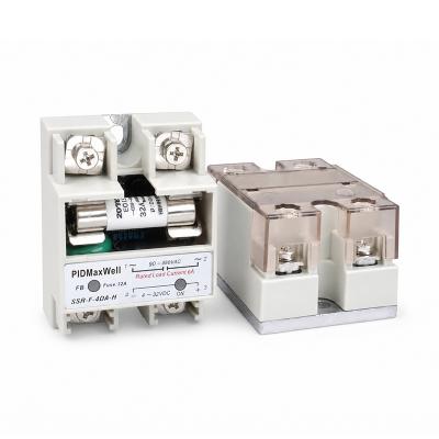 40A 90-480VAC SSR with Built-in 32A Fuse. Safe, Replaceable & DIN Rail Mountable