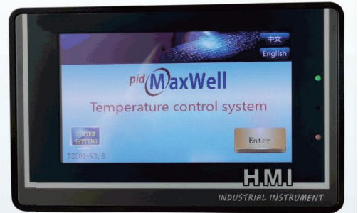 Touch screen ramp and soak temperature controller